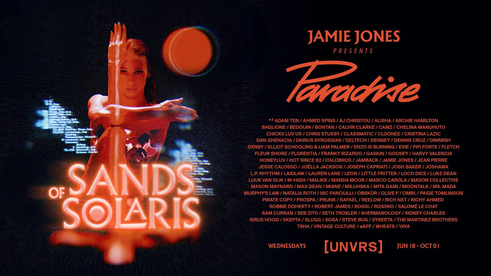 Jamie Jones & Paradise - SANDS OF SOLARIS - Closing Party