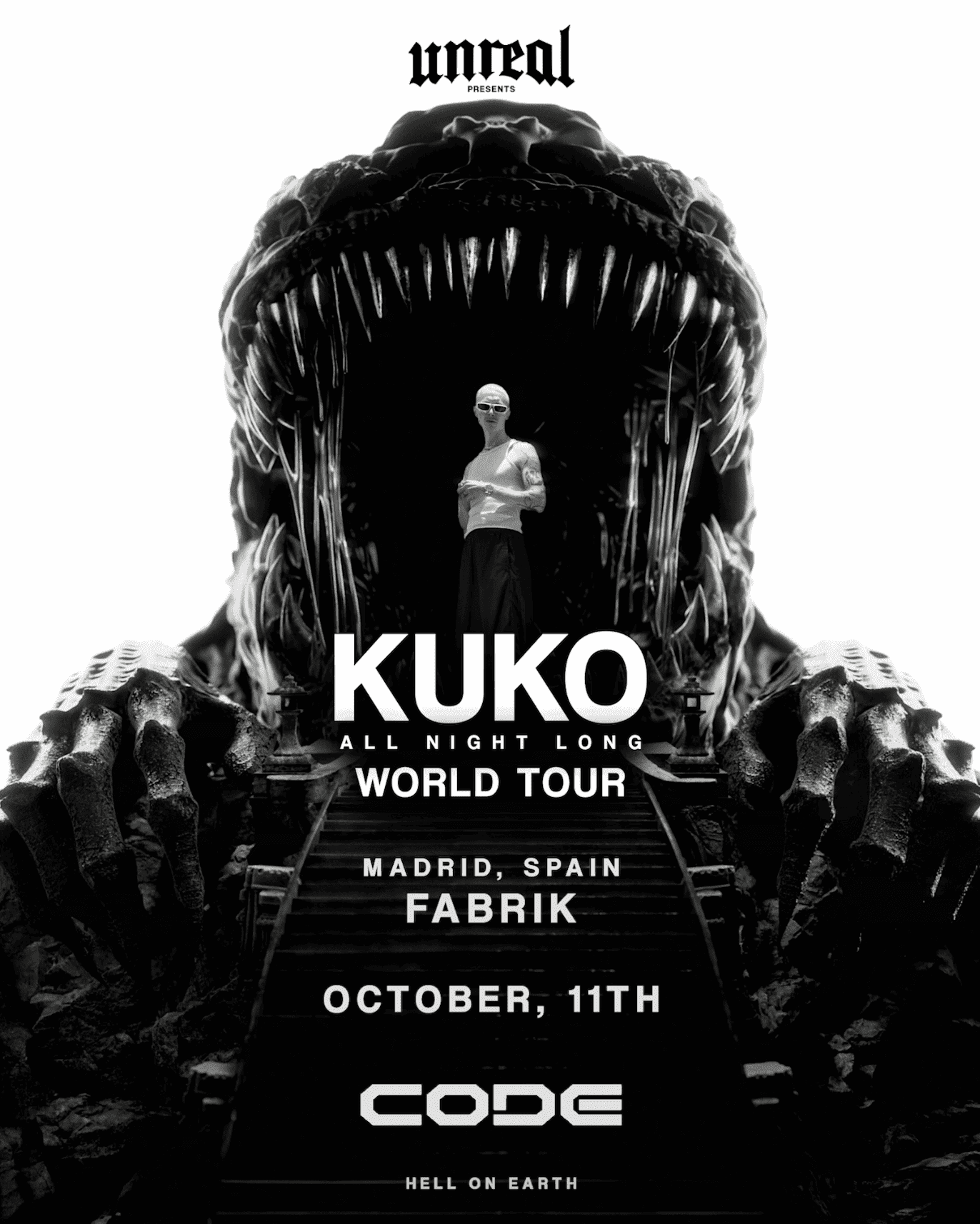 Unreal x KUKO World Tour Madrid | 11 October 2026 (All Night Long)