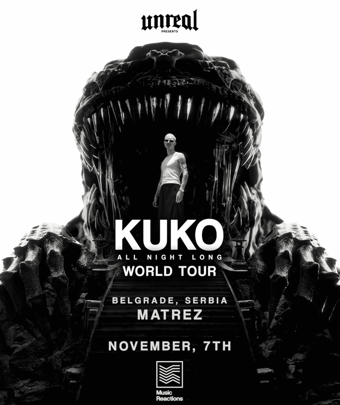 Unreal x KUKO World Tour Belgrade | 7 November 2026 (All Night Long)
