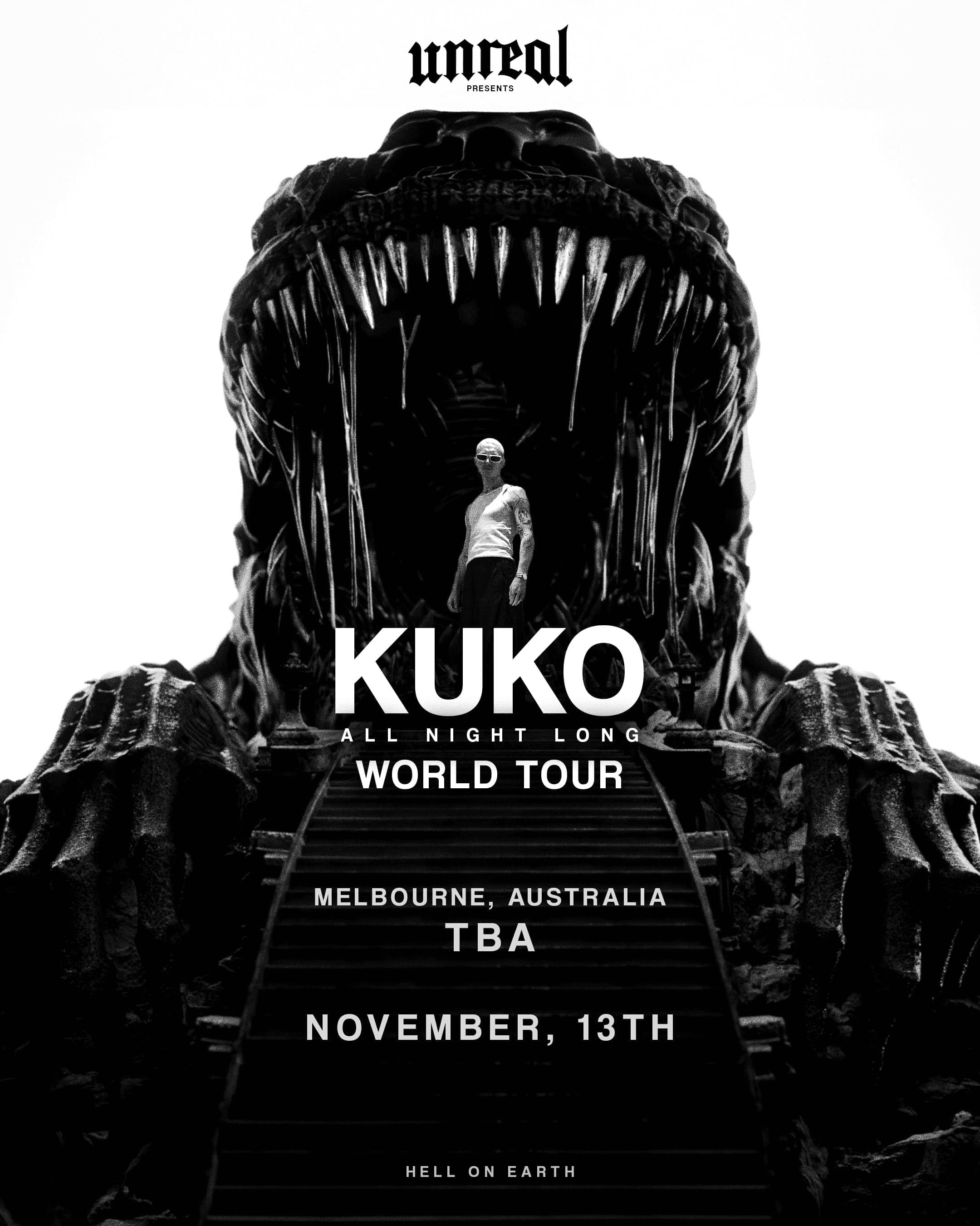 Unreal x KUKO World Tour Melbourne | 13 November 2026 (All Night Long)