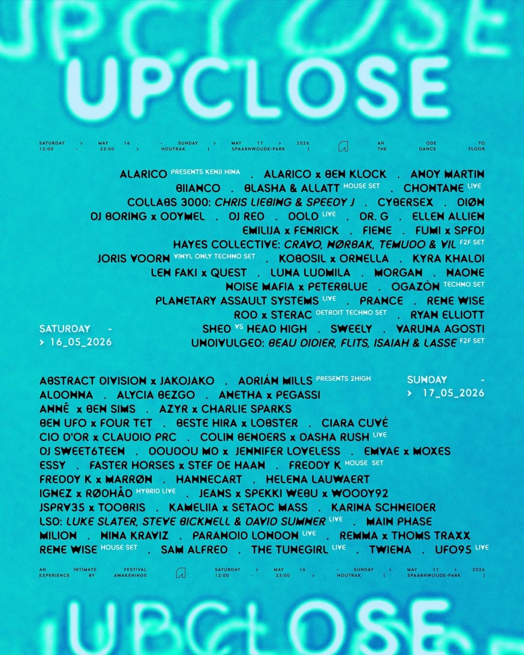 Awakenings Upclose | 16-17 May 2026