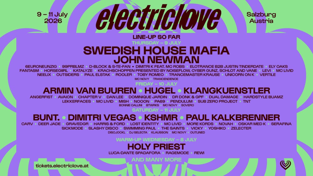 Electric Love Festival | 9-11 July 2026