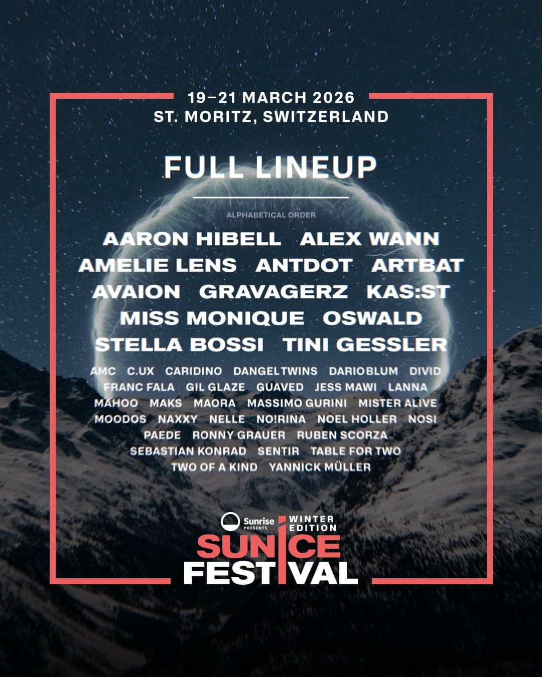 SunIce Festival St. Moritz 2026 – Winter Edition