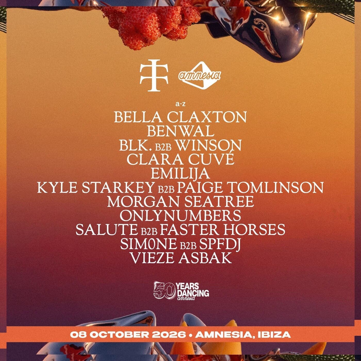 Teletech Amnesia Ibiza 8th October 2026