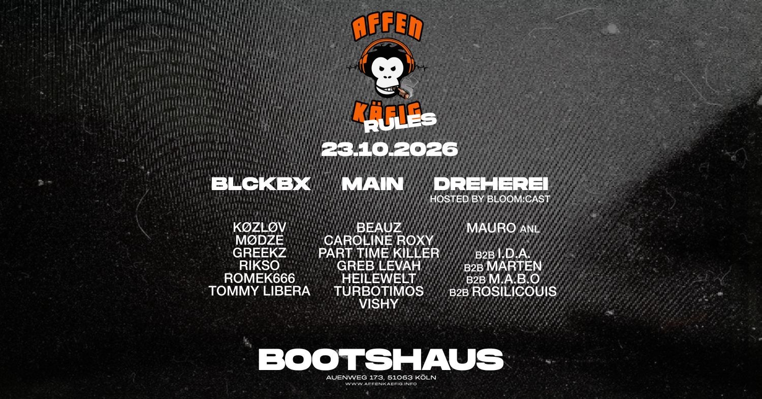 AFFENKÄFIG RULES at Bootshaus Cologne cover image