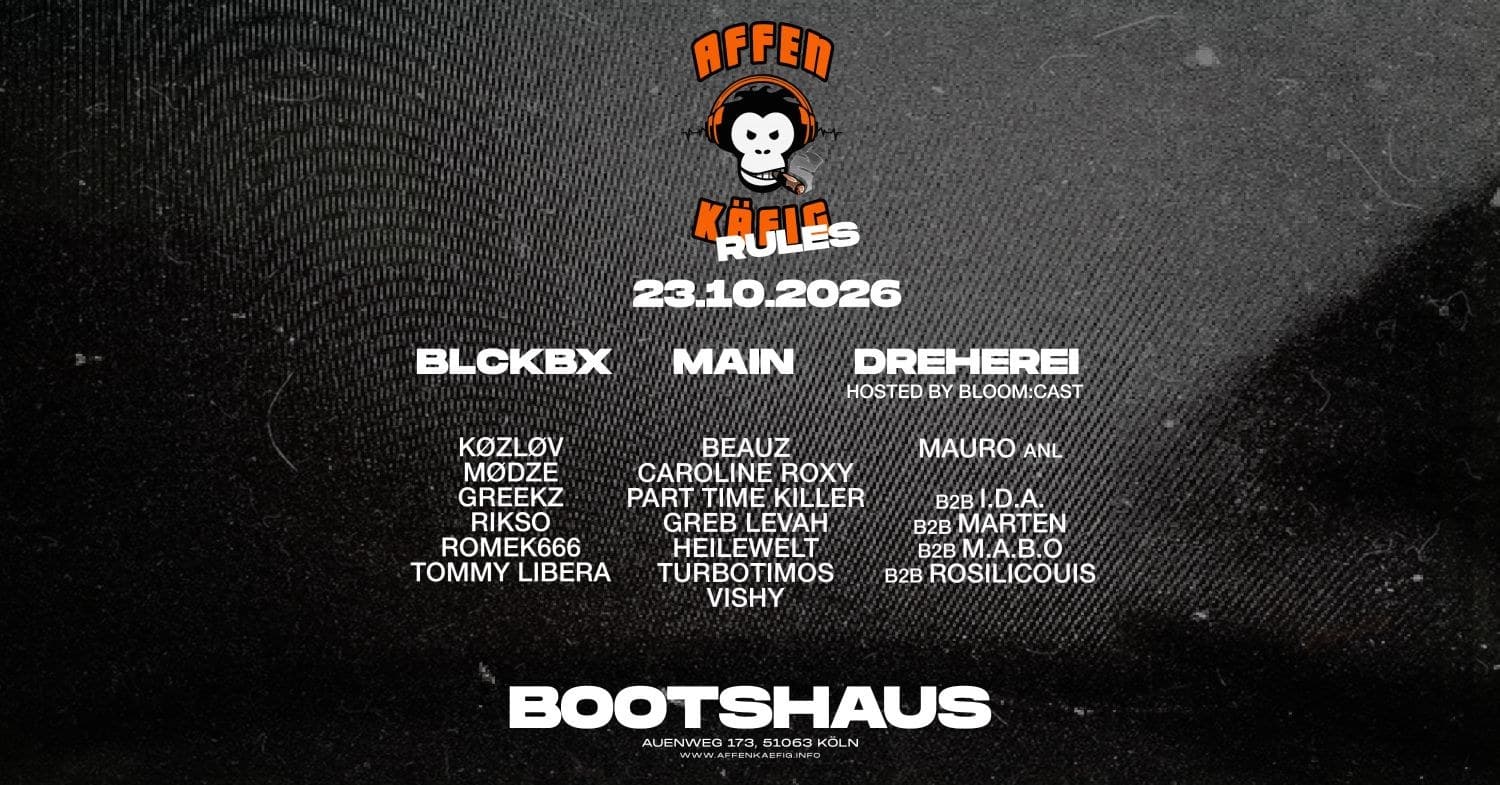 AFFENKÄFIG RULES at Bootshaus Cologne