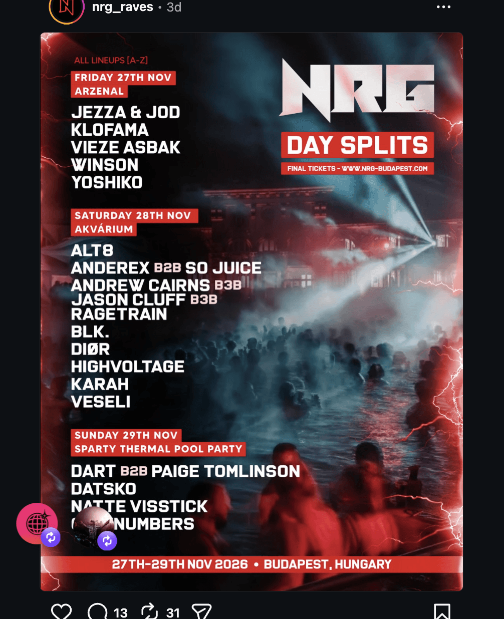 NRG Budapest 2026
