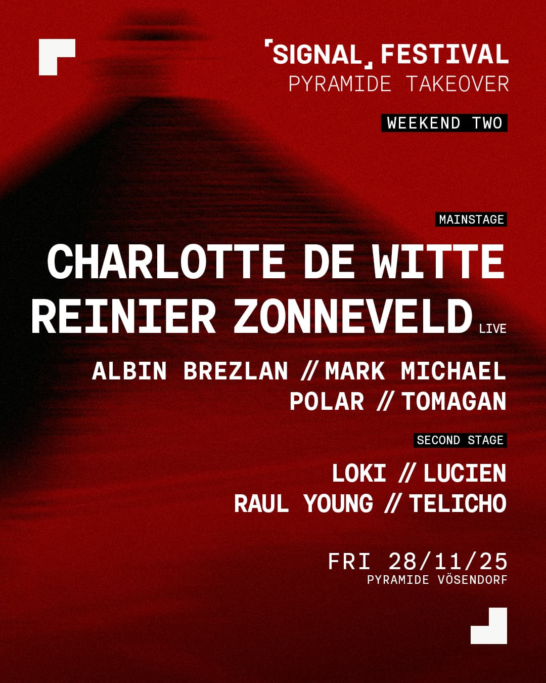 SIGNAL FESTIVAL PYRAMIDE TAKEOVER WE2