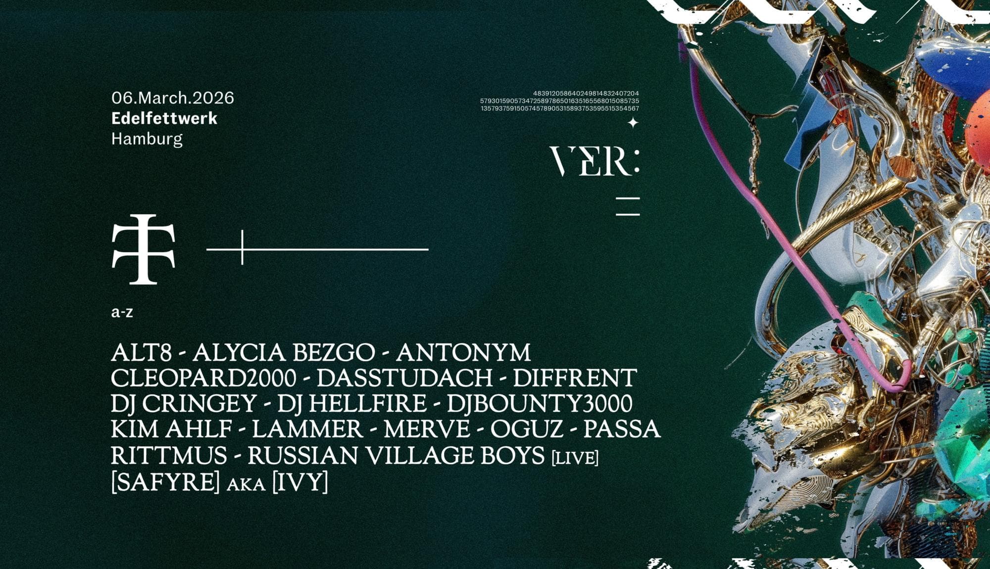 Teletech Hamburg @ Edelfettwerk | 6 March 2026 event artwork
